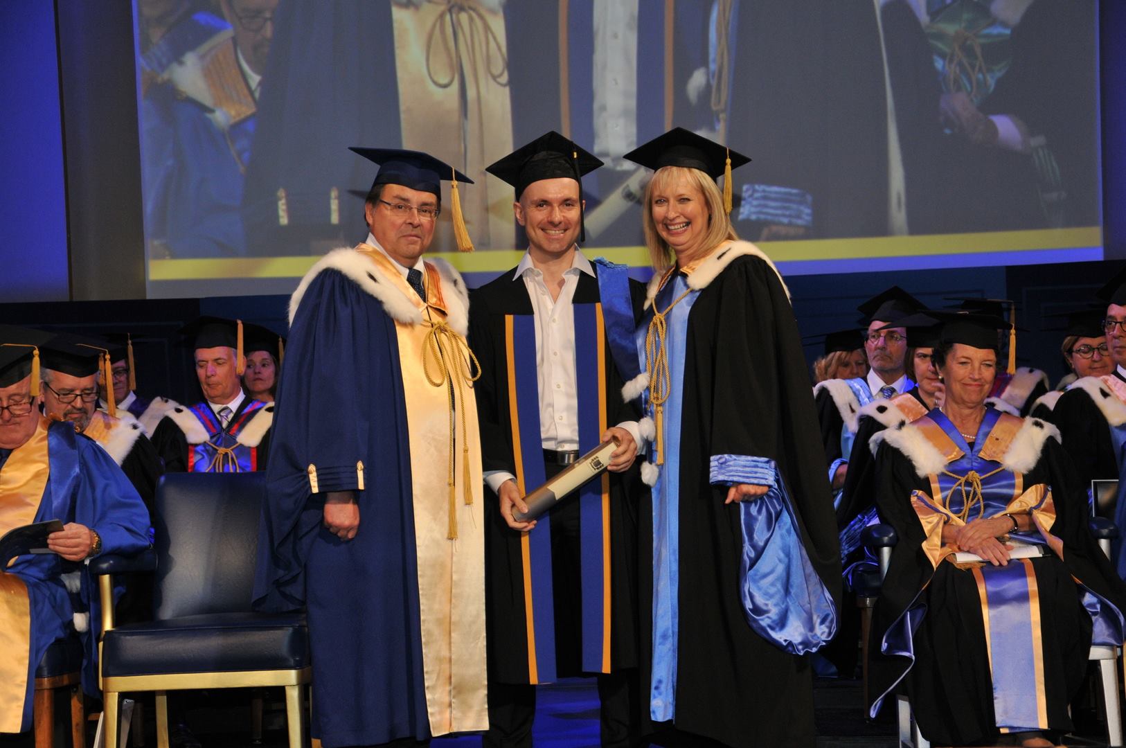 Dr. Carl Juneau PhD graduation ceremony