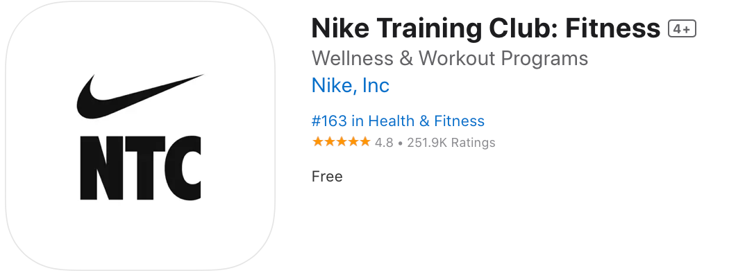 Is the nike training club app free hotsell