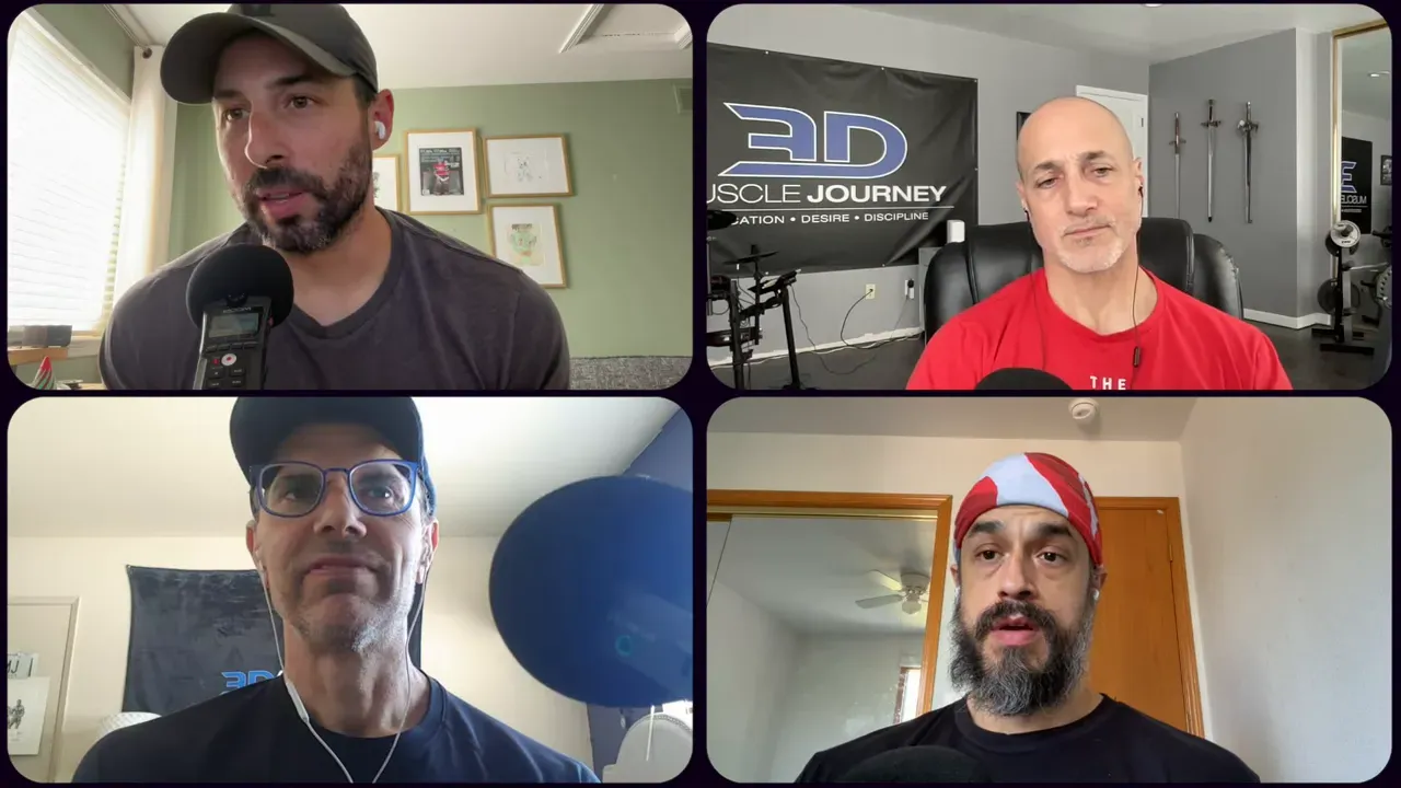 Coaches discussing rate of gain and finding off-season weight