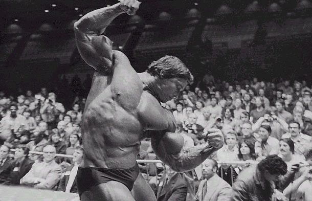 Arnold Schwarzenegger big arms